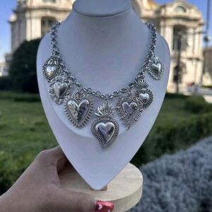 Silver Heart Pendant Necklace
